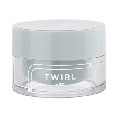Albéa’s Twirl jar is designed for ergonomic refills.