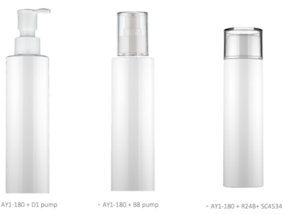 Epopack's bottles comprise recyclable PET and can be paired with various closures, including lotion pumps, sprayers and screw-on caps with reducers.