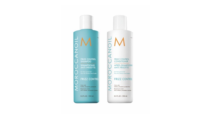 The Moroccanoil Frizz Control Shampoo and Conditioner provide daily frizz protection, leaving the hair weightless and residue-free.