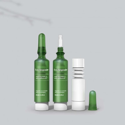 PKG group/YonwooPKG's Eco Ampoule is a refillable packaging solution made for the beauty, cosmetic and skin care markets.