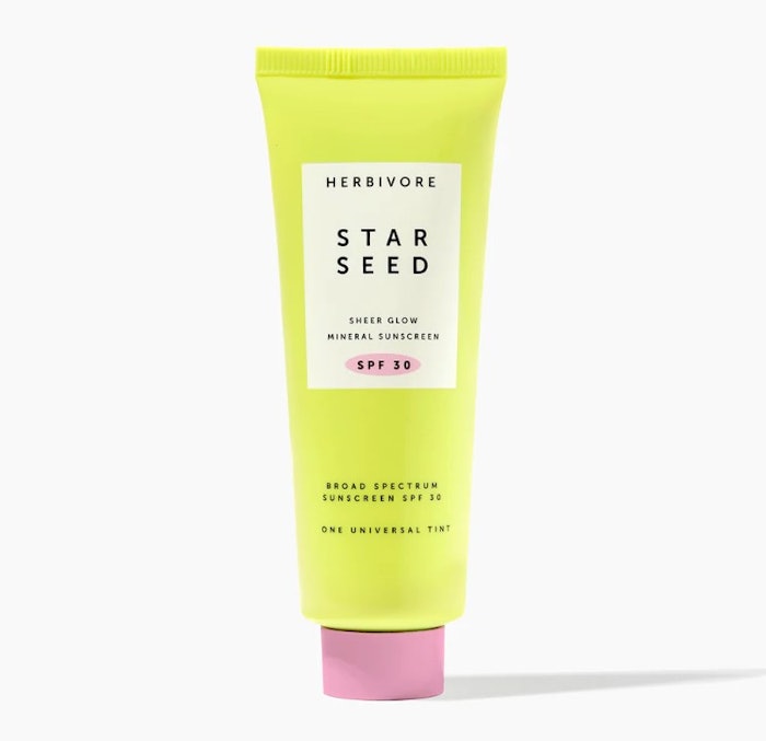Star Seed SPF 30 doubles as a makeup base and delivers an ultra sheer finish that works on a range of skin tones.