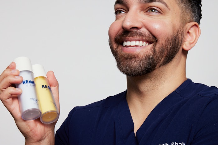 Muneeb Shah, D.O., one of social media's favorite dermatologist influencers, has launched Remedy, a range of dermatologist developed treatments targeting dark spots, sebaceous filaments/large pores, dry lips and other common ailments.