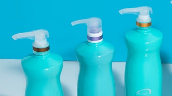 The EcoBlu bottles feature EcoLogic's Eco-One biodegradability enhancer; per independent ASTM D5511 tests cited by Malibu C, packaging featuring Eco-One biodegrade by 60.6% in 388 days in biologically active landfills.