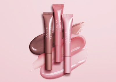 Cosmogen used its D16 tube, which contains recycled plastic, for Clarins’ Lip Perfector launch.