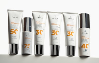 Image Skincare recently expanded into daily sun care with its Daily Prevention range of anti-aging x sun protection formulations.