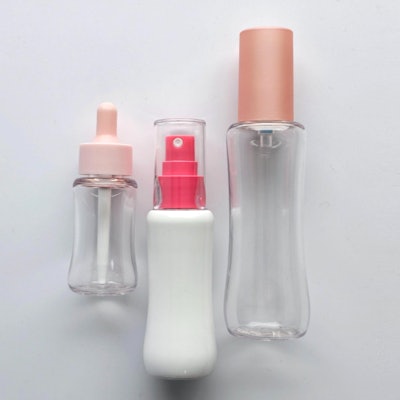 Epopack’s AH series of premium bottles comprise recyclable PET, with an option made from 100% PCR material.