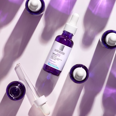 Melasyl is now available in La Roche Posay’s Mela B3 franchise, including MelaB3 serum and MelaB3 SPF30.