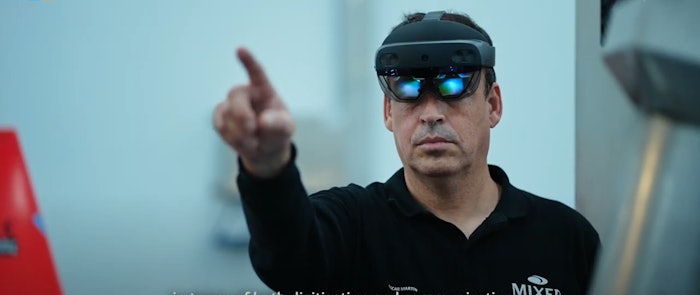The mixed reality capabilities will feature Microsoft's HoloLens hardware 'to maximize the development of digitalization and communication with external agents that Mixer&Pack works with,' per an official announcement.