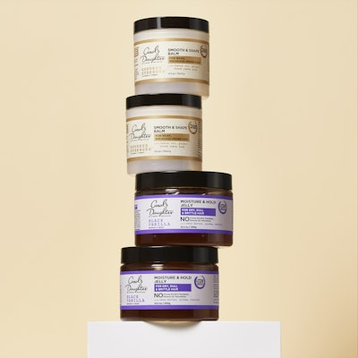 Carol’s Daughter launched the Goddess Strength Smooth & Shape Balm and the Black Vanilla Moisture & Hold Jelly stylers, both “designed to nourish the hair while creating a long-lasting hold … without breakage or buildup.”