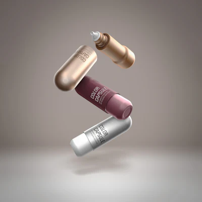 HCP's 15 ml Color Capsule tottle features an elongated, domed profile and squeezable design with a slender nozzle ideal for skin care and complexion products.