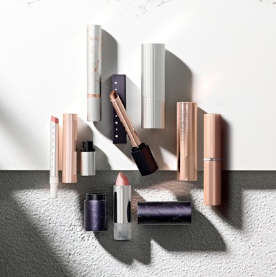 HCP's Harmony Luxe Lipstick & Trimline comprises a duo of monomaterial aluminum lipsticks that are ready-to-recycle and can support decoration techniques including anodization, spray finishes, and textile “forever finishes” such as double-anodization, pressing, rolling, debossing, embossing and lasering.