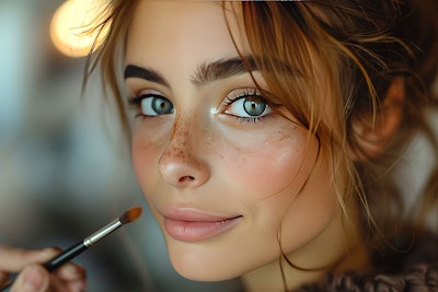 The dewy makeup look is trending among consumers.