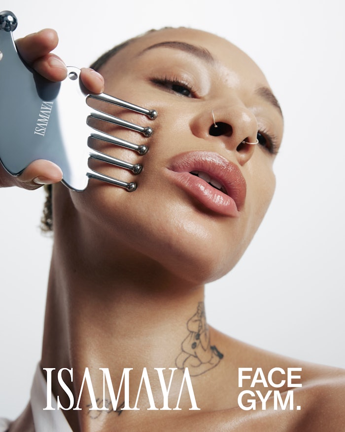 'Together, we've harnessed design and technique to create a new tool and technique ideal for preparing the skin before makeup application,' said FaceGym founder Inge Theron. 'Together they instantly enhance the appearance, promote collagen synthesis and encourage long-term skin and hair health.'