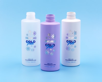 Inoac has launched new decoration techniques, including cold foil stamping, which offers the look and feel of hot stamping without the risk of deformation on thin, lightweight containers.