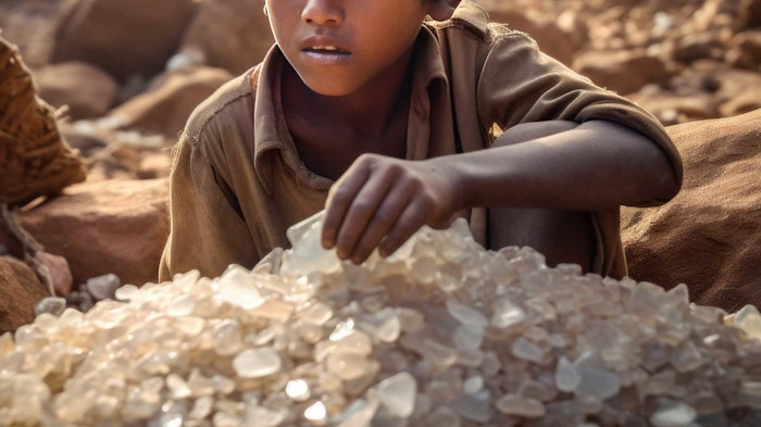 Searches for 'mica cosmetics' (in Japanese) are up 1,450% in the past week, according to Google Trends, with a recent news report exposing child labor mica mining in Madagascar.