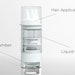 The powder chamber is sealed to protect sensitive ingredients from moisture and environmental contamination.