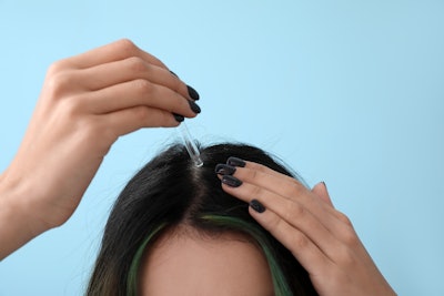 “Kerascalp … effectively mitigates hair thinning and loss by promoting hair thickness and preventing follicle miniaturization and weakening,” says Provital’s Esposito, “while preserving the stem cell niche for follicle strength and improving hair anchorage to the scalp. To combat slow hair growth associated with aging, Kerascalp stimulates and supports the hair growth cycle, enhancing volume and density for a fuller appearance.”