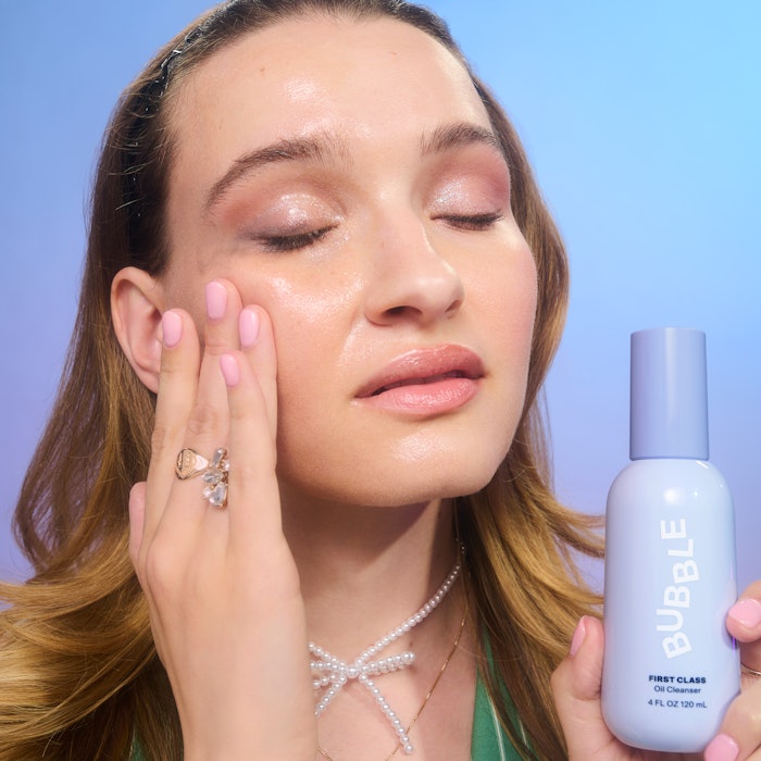 The cleanser breaks down makeup, SPF and other challenging products without upsetting sensitive or under-hydrated skin.