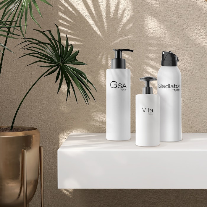 There are five products in Aptar Beauty’s catalog that are showcased for being especially valued by individuals with fine motor skill disorders, thanks to their easy-to-use design.