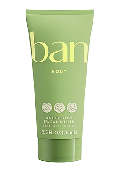 For example, Gaudun says, the “Ban Underboob Sweat Shield uses a 2.5 fl. oz. tube to tackle sweat protection in the bra-line with a wide applicator. This innovative packaging solution enhances user experience while emphasizing eco-friendly practices.”