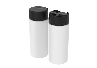 The design is available in a variety of frost and gloss finishes; brands can customize the closure with logos or other marketing messages, per Aptar.