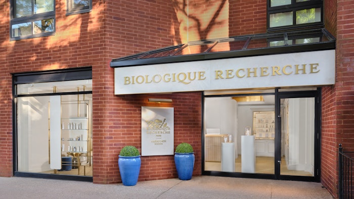 Storefront at Biologique Recherche's Boston Ambassade