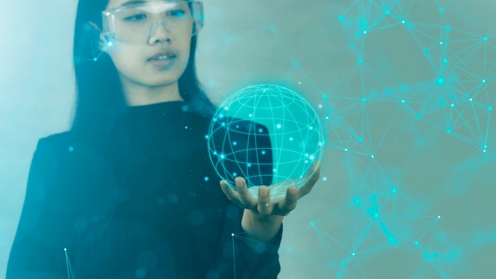 scientist-holding-digital-depiction-of-globe-with-network-connected