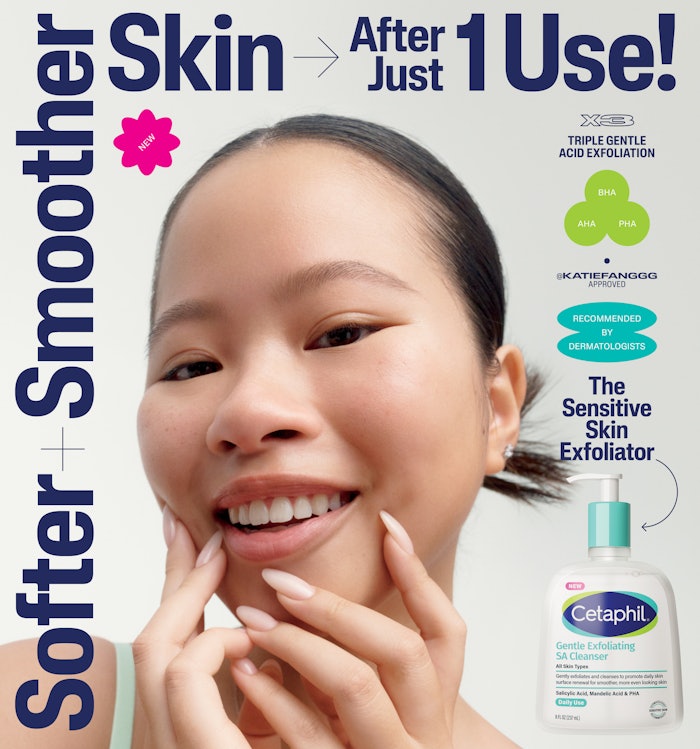 'I'm so excited to finally make it official with Cetaphil as the face of their new line!' says the influencer.