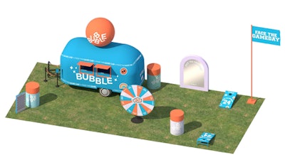 Bubble Skincare plans to arrive in a branded truck and create an interactive space to allow students to learn more about Bubble products and their own skin care needs.