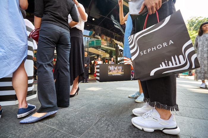 Sephora was praised for its 'remarkable performance' and market share gains in the United States, France, Italy, the Middle East and Latin America.