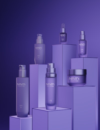 Lumson's Infinity packaging range makes its sustainable packaging stand out with a thick and conical base that offers a 'refined' look.