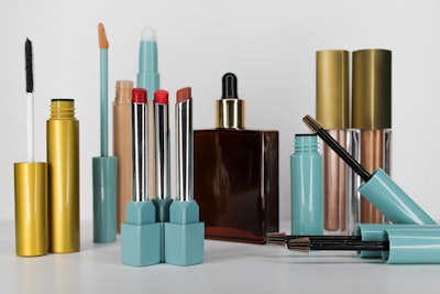 Manufacturer MPlus Cosmetics’ Vibrant Flame stylo lipstick comprises an ultra-creamy, Credo- and Sephora-compliant formula that offers a pop of color. The lipstick is pictured here alongside other formulations that comprise MPlus' Chakra Glow collection.