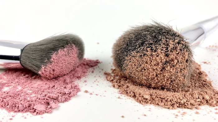 talc powder makeup rouge base