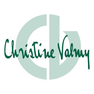 Christine Valmy signature + logo