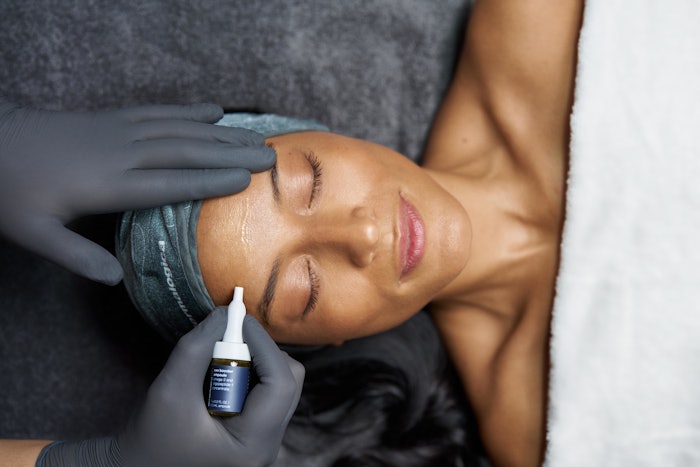 Dermalogica launched its Exo Booster, a bacterial, pro-resolution technology combined with a vegan exosome complex.