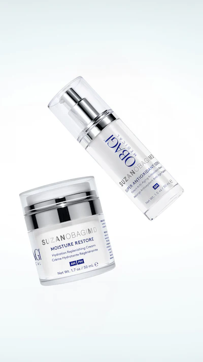 Within the medical-grade skin care line is the Claribright Radiance Brightening Lotion, the Super Antioxidant Serum and the Moisture Restore