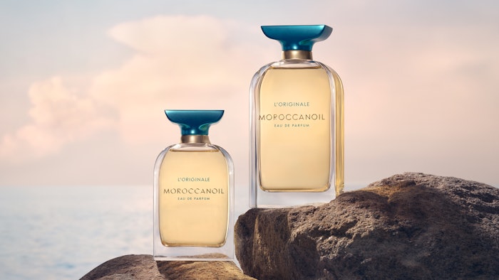 The fragrance is inspired by the scent commonly found in the brand’s beauty products and includes notes of citrus, camellia and sandalwood.
