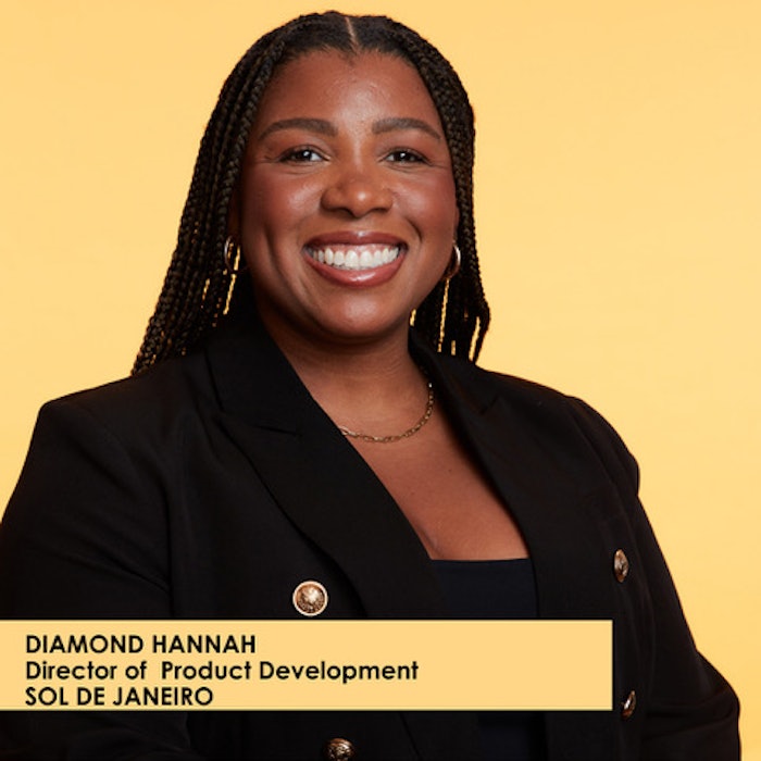 The event featured a keynote speech by Diamond Hannah, director of product development at Sol de Janeiro.