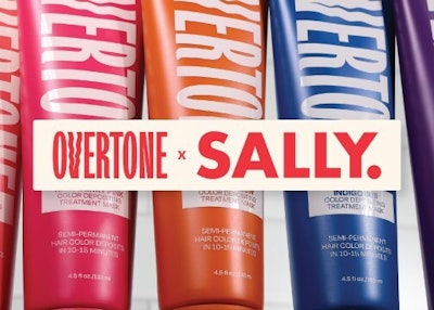 OVERTONE, known for its semi-permanent Color Depositing Treatment Masks (CDTMs), is now available at all Sally Beauty stores across the U.S. market and on SallyBeauty.com.