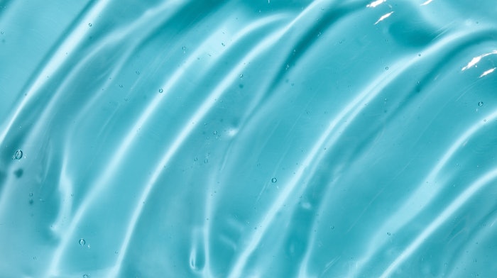 Blue Gel Glycerin Visual Clear Wavy