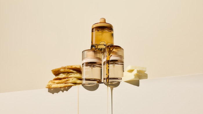 The collection from Snif was designed to be layered, with fragrance notes of maple syrup, melted butter and sugared musk.
