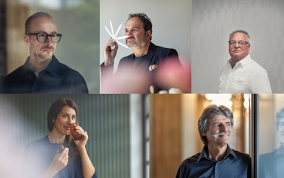 Top, from left: Maurus Bachmann, Marc Daniel Heimgartner, Urs Castelletti. Bottom, from left: Irina Burlakova, Markus Marty.