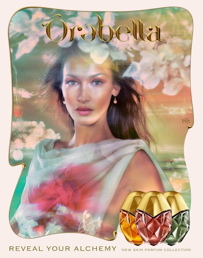 Bella Hadid's new fragrance brand, Ôrəbella (pronounced aura-bella), features a trio of bi-phase scents pairing alcohol-free hydrating fragrances with skin care ingredients.