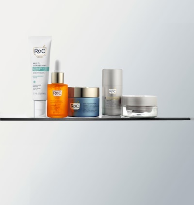 RoC Skincare's RoC 35 protocol was backed up by clinical photography before-and-afters.