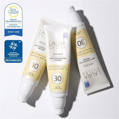 In May 2025, Laura Geller Beauty expanded its Spackle Primer range with the release of the Spackle Skin Perfecting Primer Broad Spectrum Sunscreen SPF 30 (price point: $38).