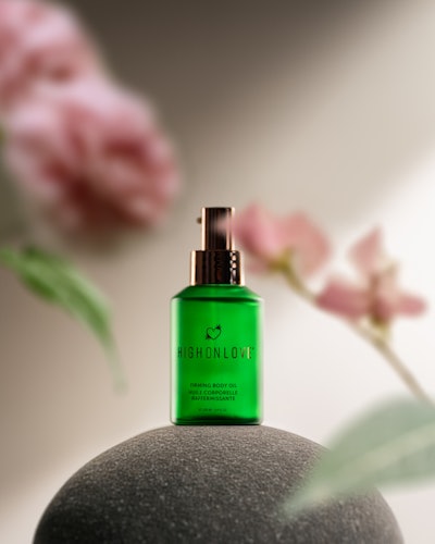 HighOnLove's new Body Firming Oil features Gattefosse's Gatuline In-Tense MB.