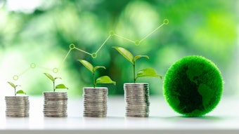 Stacks Of Coins Growing Green Plants Investment Concept Adobe Stock 854630698