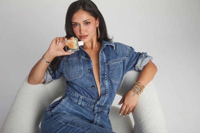 Leah Kateb first rose to prominence on Peacock’s Love Island USA and began working with Skylar after spotlighting the brand’s Vanilla Sky fragrance in her viral shower routine video.