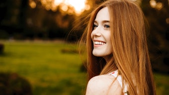 Beautiful Redhead Woman Outdoors Sunset Adobe Stock 273708306