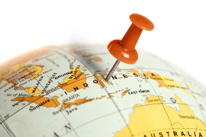 Indonesia Map Pushpin Adobe Stock 90196959